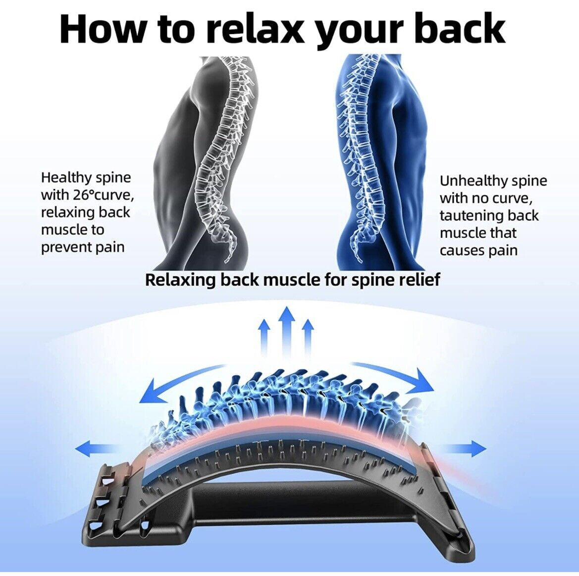 LIfeSaver™ Back Stretcher, Adjustable
