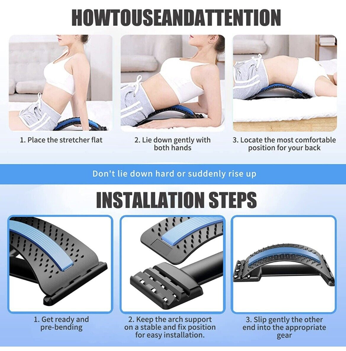 LIfeSaver™ Back Stretcher, Adjustable